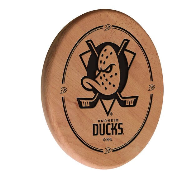 Anaheim Ducks 13" Laser Engraved Solid Wood Sign