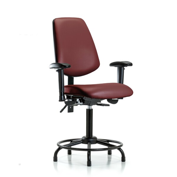 Vinyl Chair, Vinyl, Adjustable Arms