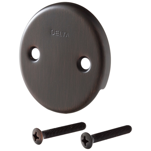 Other Overflow Plate & Screws - No Trip Lever
