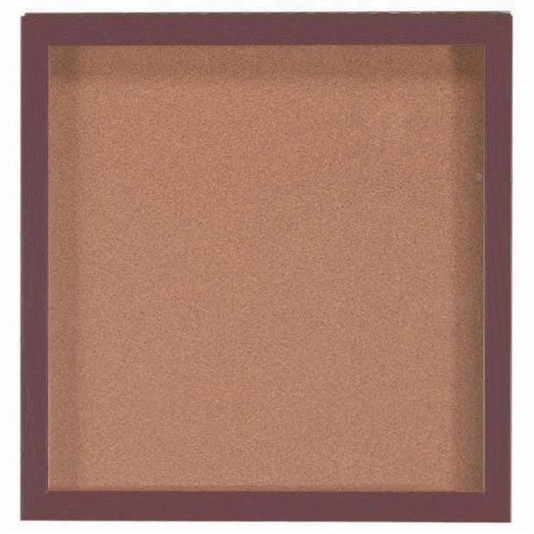 Souvenir and Memorabilia Display Case Walnut 24"x24"