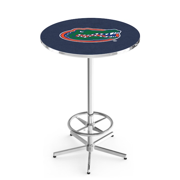 42" Chrome Florida Pub Table, 36" dia. Top