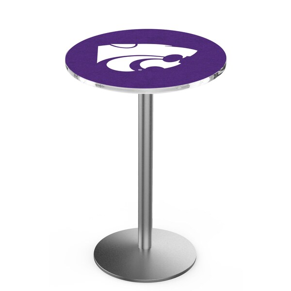 42" Stainless Steel Kansas State Pub Table, 36" dia. Top