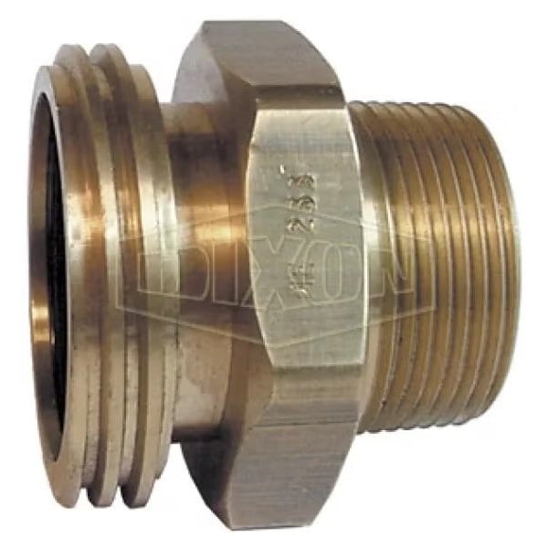 Adapter, 2-1/4 x 1-1/4 in, Male ACME x MNPT, Brass, Domestic