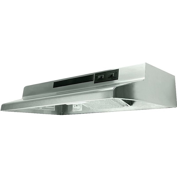 Air King Advantage AV AV1308 Range Hood, 30 in W, 12 in D, 6 in H, Steel