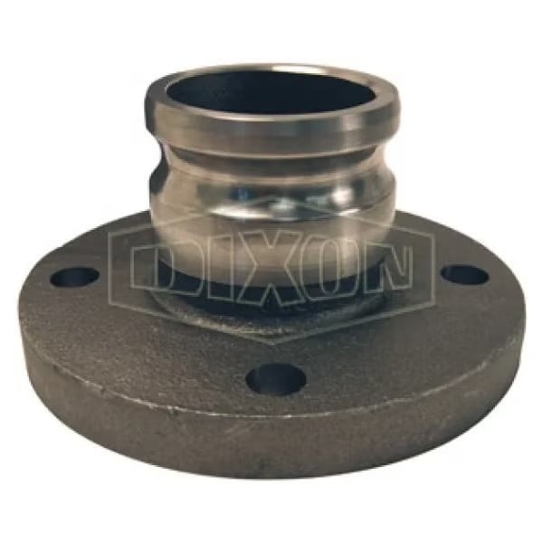Cam and Groove Adapter, 3 in, Adapter x Class 150 Flange, Malleable Iron, Domestic