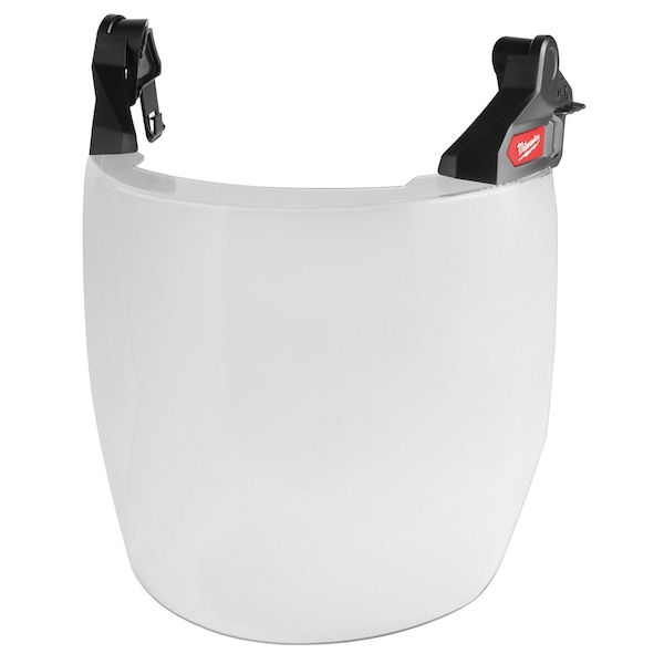 BOLT Full Face Shield - Clear Dual Coat Lens (Compatible with Milwaukee Safety Helmet (No Brim))