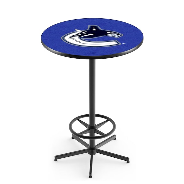 42" Black Vancouver Canucks Pub Table