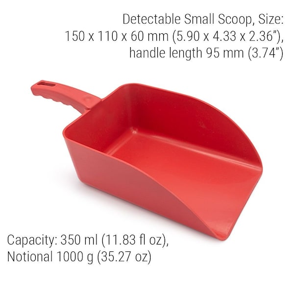 Scoop, 5.9 in L, Red, PK5