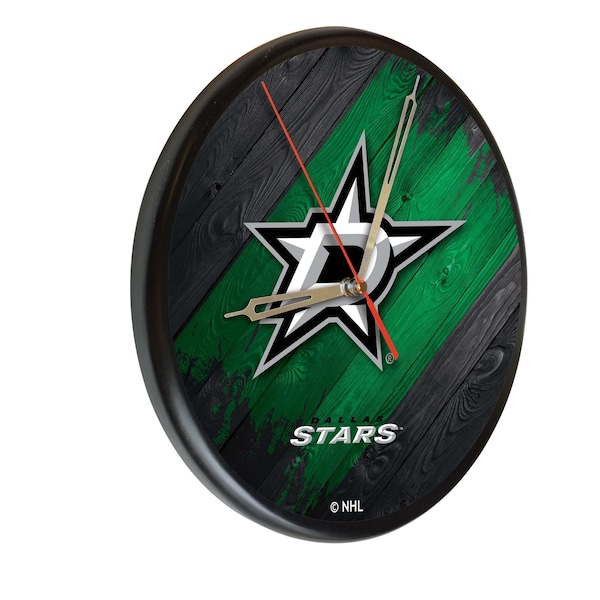 Dallas Stars 13" Solid Wood Clock