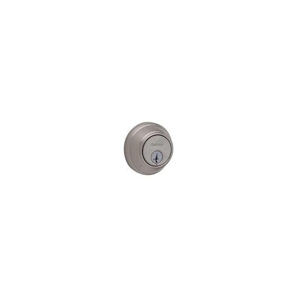 816 Series Satin Nickel Single Cylinder Key Control Deadbolt Featuring SmartKey Security