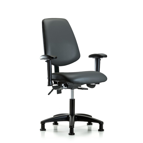 Vinyl Chair, Vinyl, Adjustable Arms