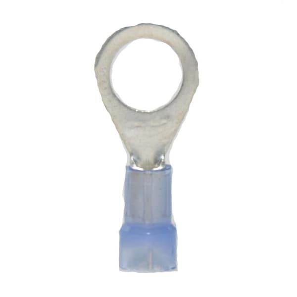 Ring Terminal, 5/16 in Stud Size, 14 AWG, 600 V, Nylon Insulated, 1000 PK