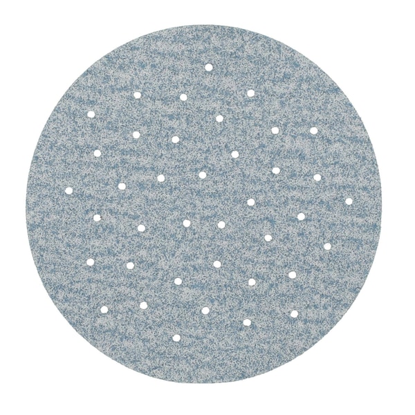 Hook-and-Loop Sanding Disc, 3" Dia, Multi-Hole, Ceramic Alumina, P120 Grit, Coated Type