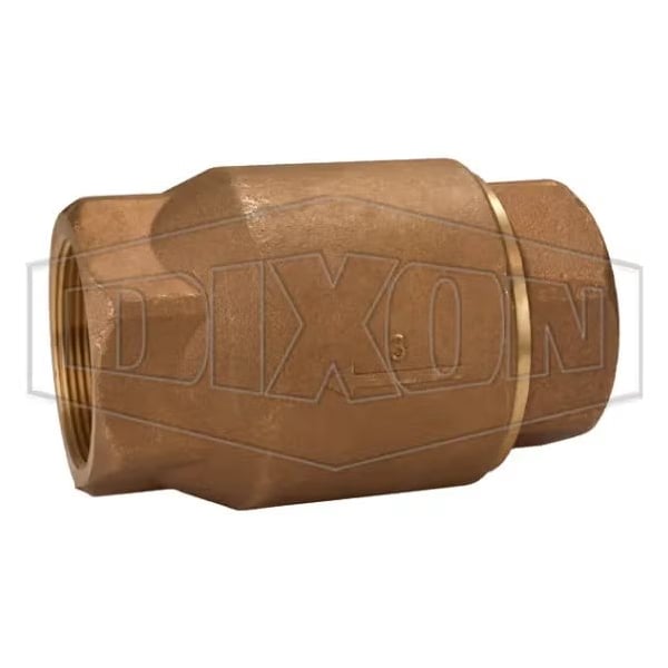 Ball Cone Check Valve, 3 in Nominal, FNPT Connection End Style, Brass Body, PTFE Seat Softgoods, Dom