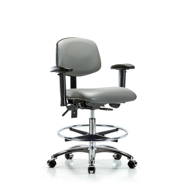 Vinyl Chair, Vinyl, Adjustable Arms