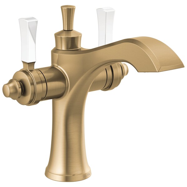 Dorval Two Handle Single Hole Monoblock Bathroom Faucet