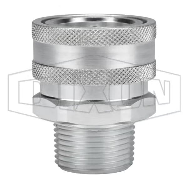 2 V COUP, 2 M-NPTF STEEL, UNVALVED