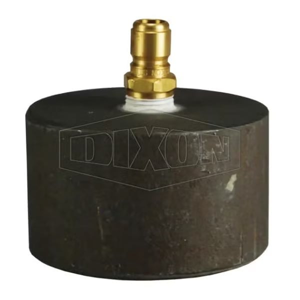 Test Cap, 3 in FNPT, For Use with Hydrostatic Test Pump, Iron/Steel
