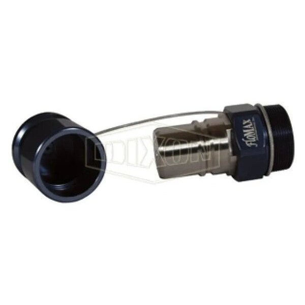 FloMAX 2 pc Diesel Fuel Receiver, Adapter, 2 in, Quick Connect Coupler x MNPT, Aluminum, Domestic