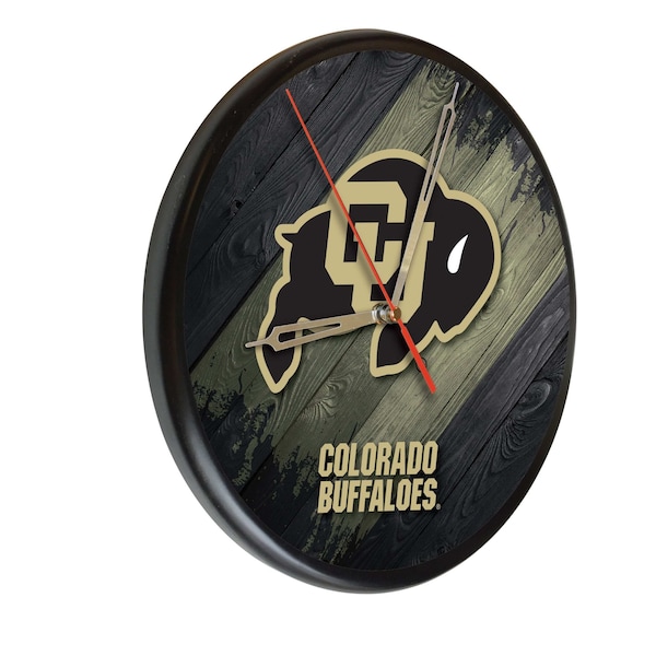 University of Colorado 13" Solid Wood Clock