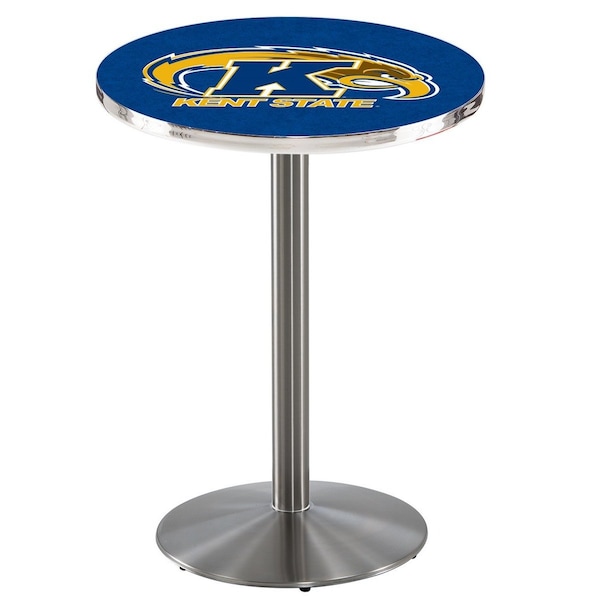 42" Stainless Steel Kent State Pub Table, 36" dia. Top