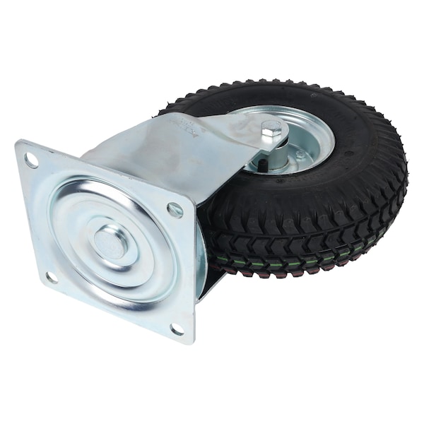 Swivel Pneumatic Caster, 10-1/4 in, 550 lb, Znc