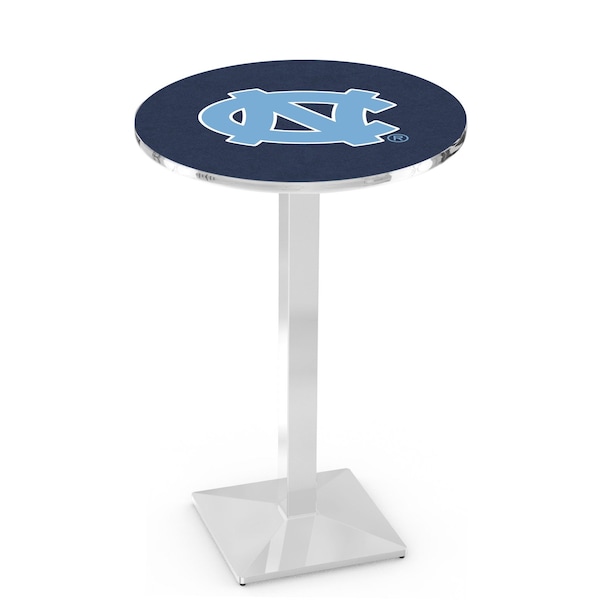 42" Chrome North Carolina Pub Table, 36" dia. Top