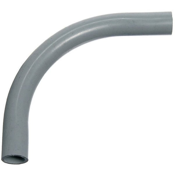 Conduit Fitting 80 Deg Elbow, 3 in, PVC, Gray