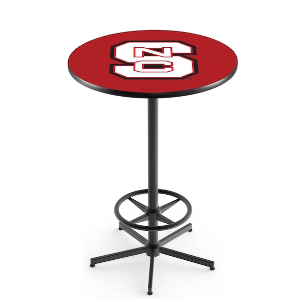 42" Black North Carolina State Pub Table