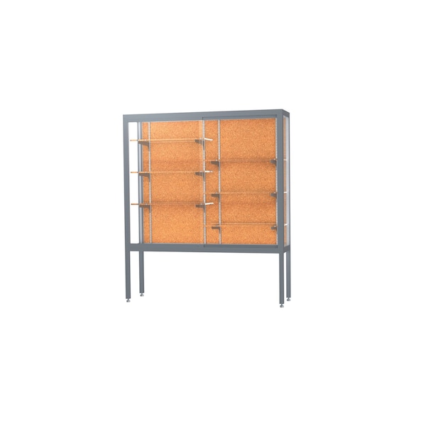 Display Case 60x66x16, Cork, Satin