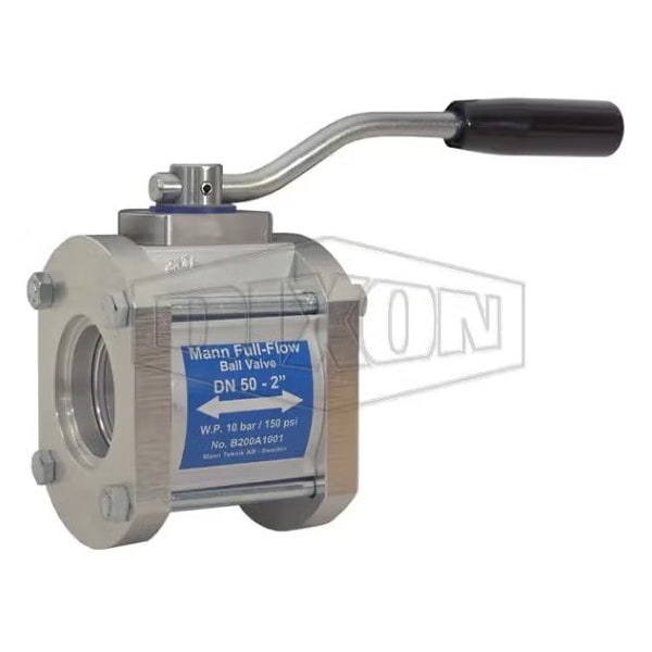 1-Way Ball Valve, 3 in Nominal, Socket Welded End Style, Aluminum/Stainless Steel Body, FPM Seal Sof