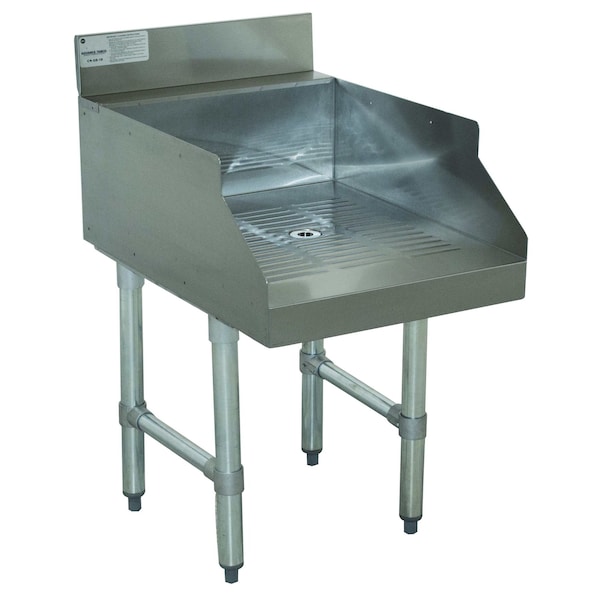 Underbar Basics Recessed Drainboard underbar for glass storage