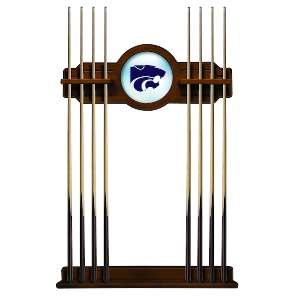 Kansas State Cue Rack in Chardonnay Finish