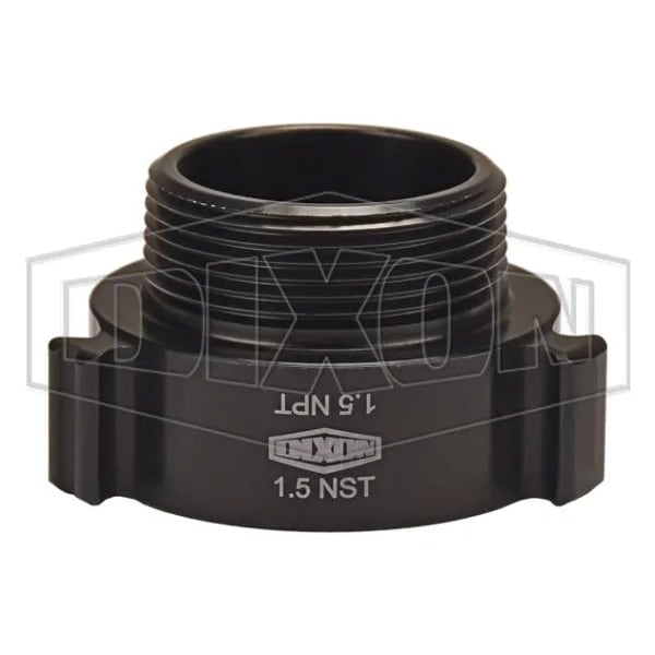 Style N37 Rocker Lug Hydrant Adapter, 1-1/2 in, Female NST NH x MNPT Connection, Aluminum, Hardcoa