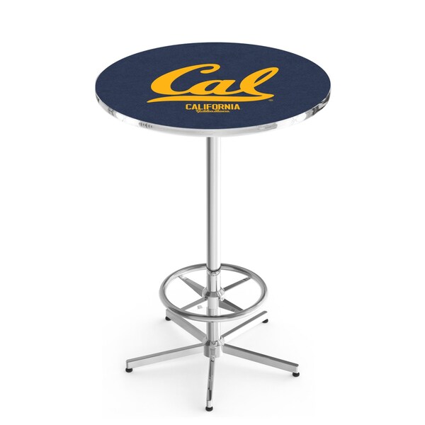 42" Chrome Cal Pub Table, 36" dia. Top
