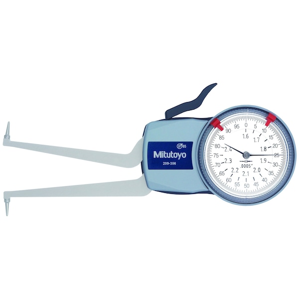 Internal Dial Caliper Gage, 1.6" to 2.4"