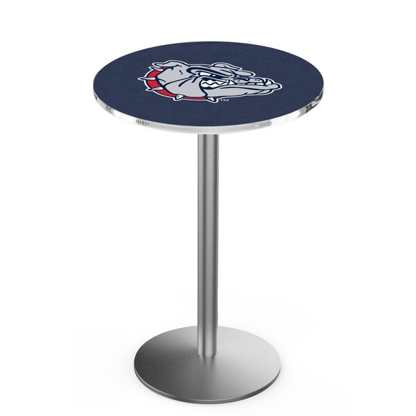 42" Stainless Steel Gonzaga Pub Table, 36" dia. Top