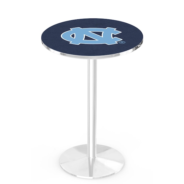 42" Chrome North Carolina Pub Table, 36" dia. Top