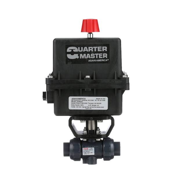 Valve, Actuated Ball, 1-1/2, T-21, CPVC/EPDM