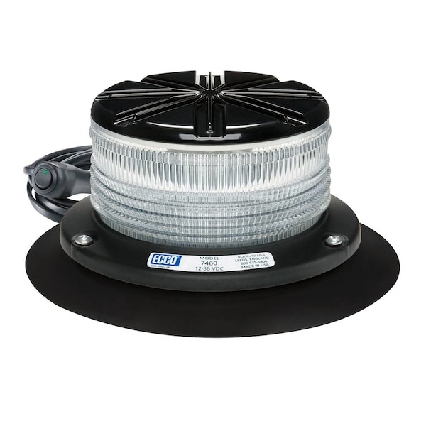 Led Beacon, Low Profile, Vac-Mag, Clear