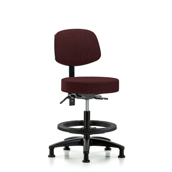 Bech Stool, Med, Fab, Bk, Tilt, BF, Gld, Bur