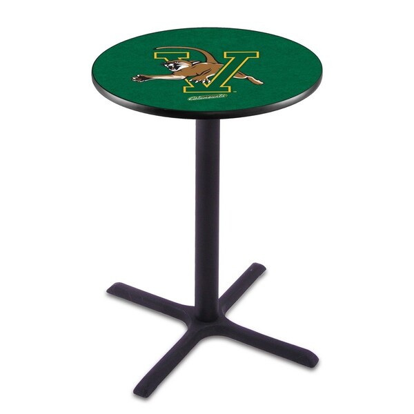 42" Blk Wrinkle Vermont Pub Table, 36" dia. Top