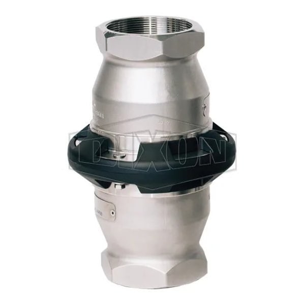 Mann-Tek by  Industrial Dry Disconnect Safety Breakaway Coupler, 3 in Nominal, 316 SS, Domestic