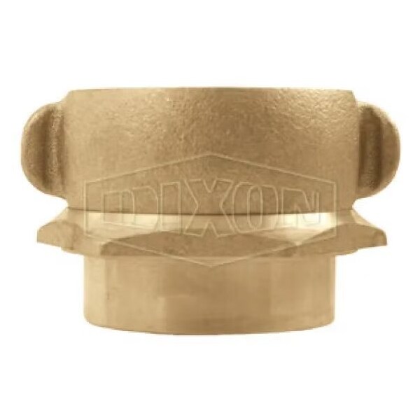 The Right Connection 23-270 Open Snoot Rocker Lug Adapter, 2-1/2 x 3 in, FNST x FNPT, Cast Brass, Do