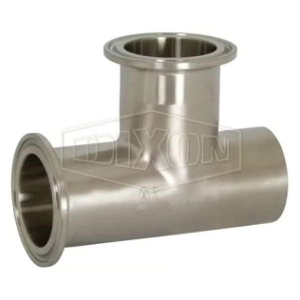 Branch Tee, 1-1/2 in, Butt Weld x Clamp x Clamp, 304 SS, Domestic