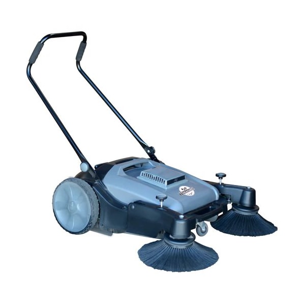 Commercial 38" Push Sweeper w Triple Power Brooms