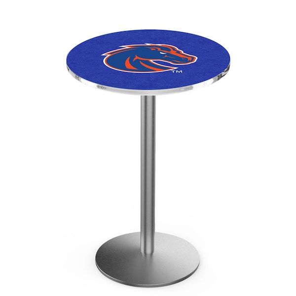 42" Stainless Steel Boise State Pub Table, 36" dia. Top