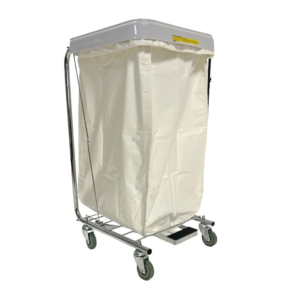 Drawstring, Nylon, Hamper Bag, White