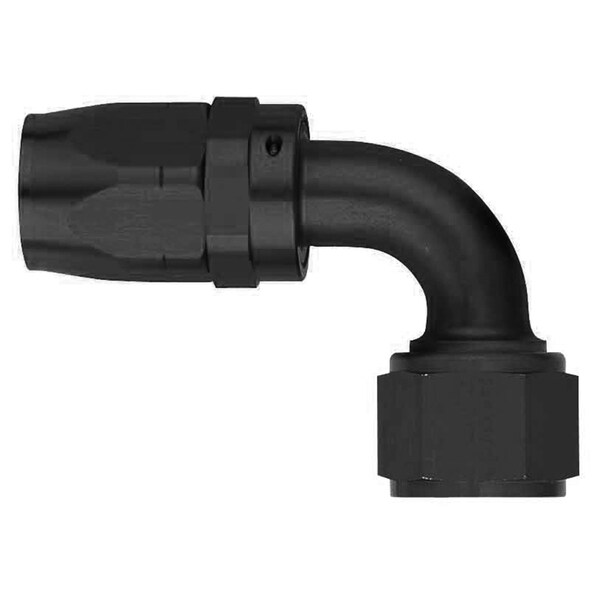 -6 AN Hose, 90 Degree Elbow, Anodized, Red/Blue, Aluminum