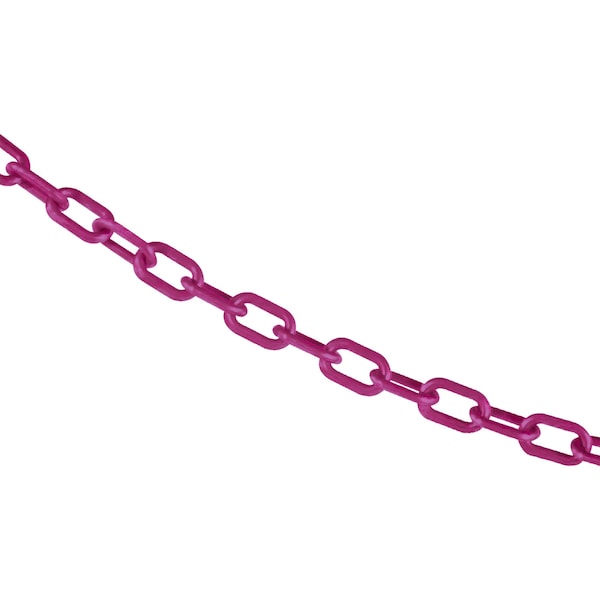 3/4" x 50' Magenta Plastic Safety Chain